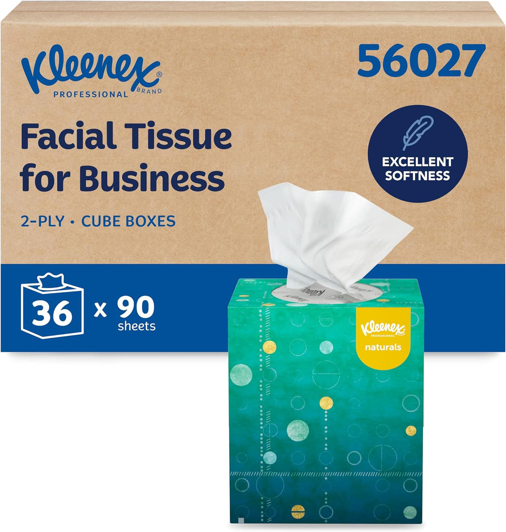 Kleenex Professional Naturals Facial Tissue, Bulk, 36 x 90 Tissues (56027)