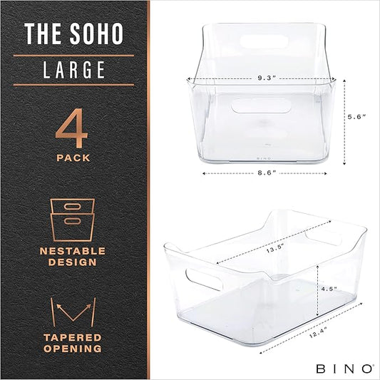 BINO | Plastic Organizer Bins, Large - Image 2