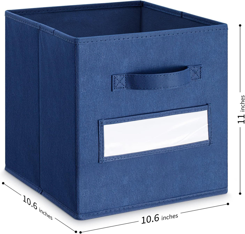 11 Inch Storage Cube,Storage bin (Set of 10) Foldable Fabric Cube Storage Bin...
