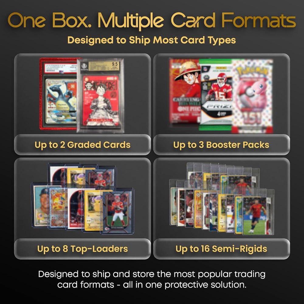20 Pack Graded Card Shipping Box for PSA Slabs w/ 360ยฐ Foam