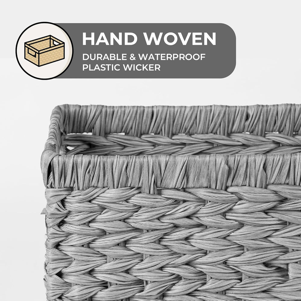 GRANNY SAYS Wicker Storage Baskets for Organizing, Basket Organizer, 2-Pack