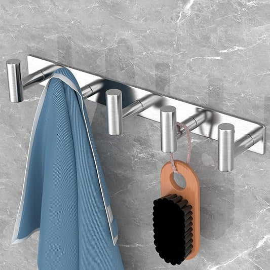 VAEHOLD Silvery Hat and Coat Wall Mount Rack - Image 2