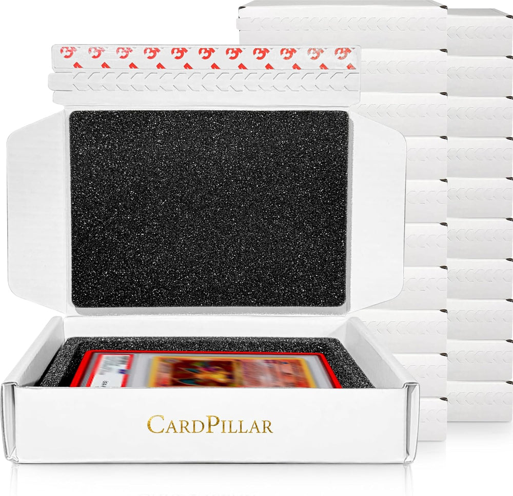 20 Pack Graded Card Shipping Box for PSA Slabs w/ 360ยฐ Foam