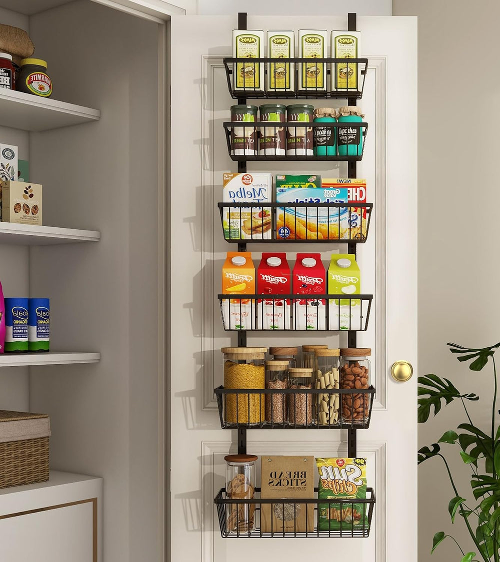 12 Inch Wide Narrow Over The Door Pantry Organizer, Pantry Organization and