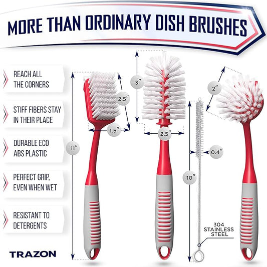 Dish Brush Set of 4 - Image 2