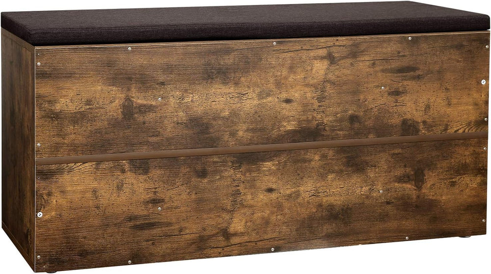 VASAGLE CUSTOS Collection - Shoe Bench, Storage Bench with Padded Seat, Entry...