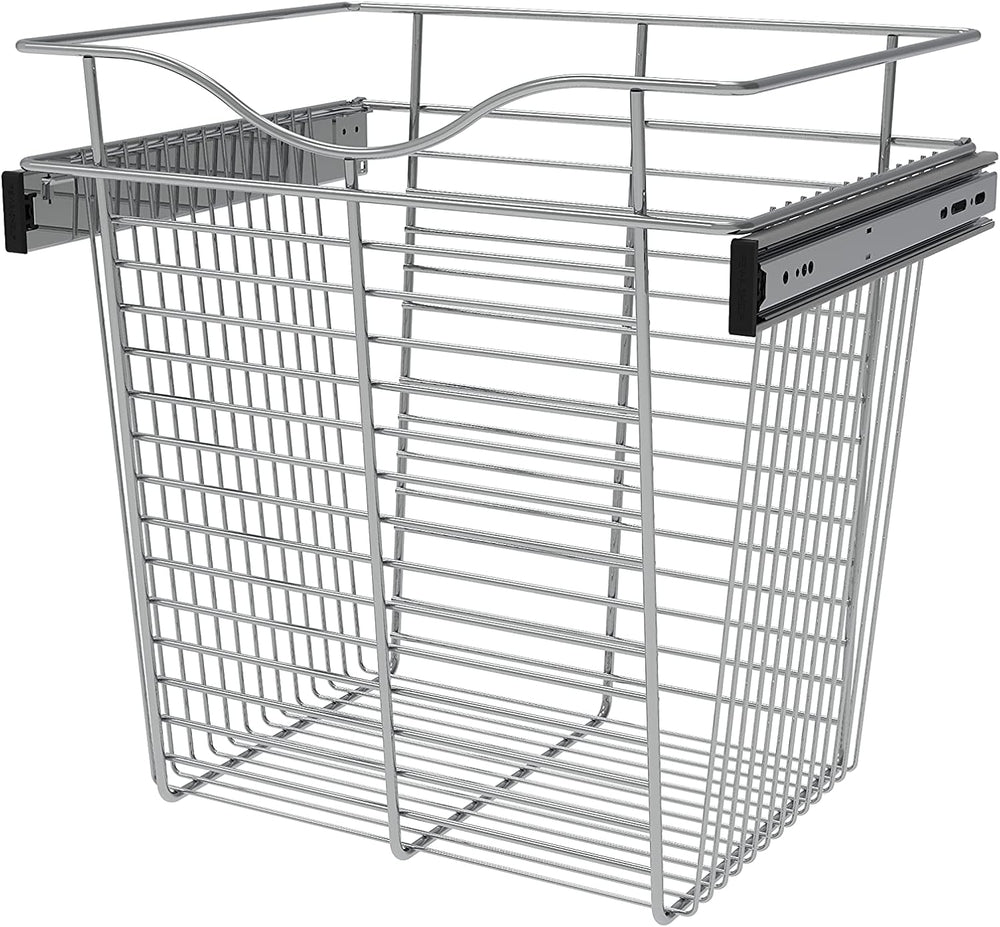 REV-A-SHELF Chrome 18" Wire Pullout Basket for 14" Deep Closet - 18...