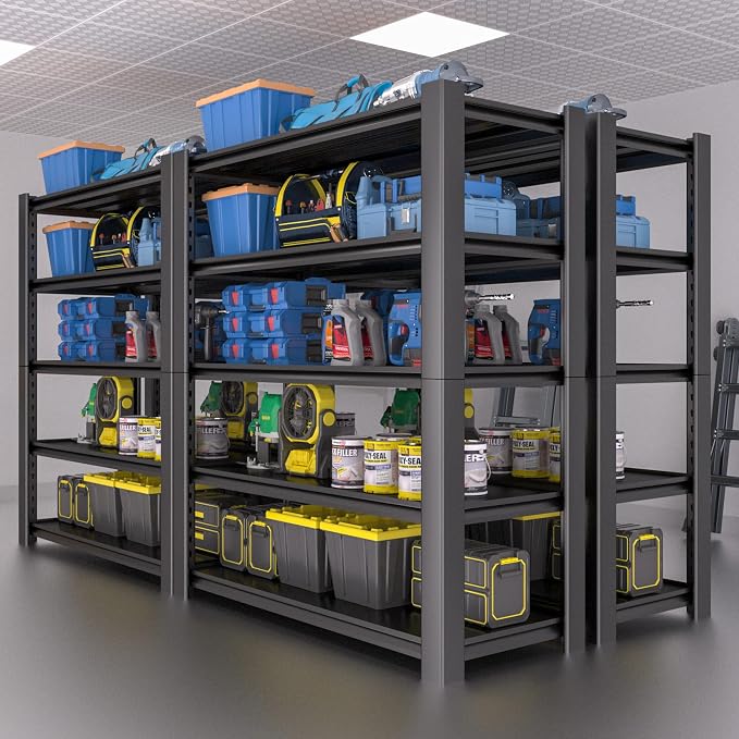 5-Tier Heavy Duty Garage Shelving Unit, 3000 LBS Capacity Metal Storage Rack - Image 7