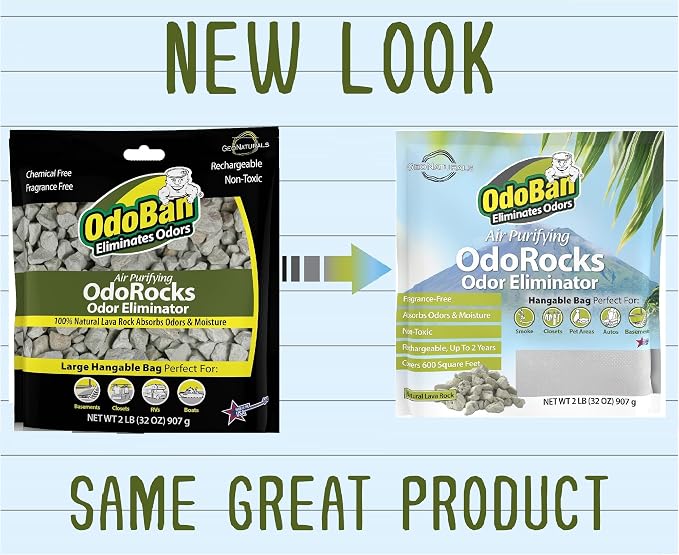 OdoBan Air Purifying OdoRocks Natural Odor Eliminator Made from Natural - Image 8
