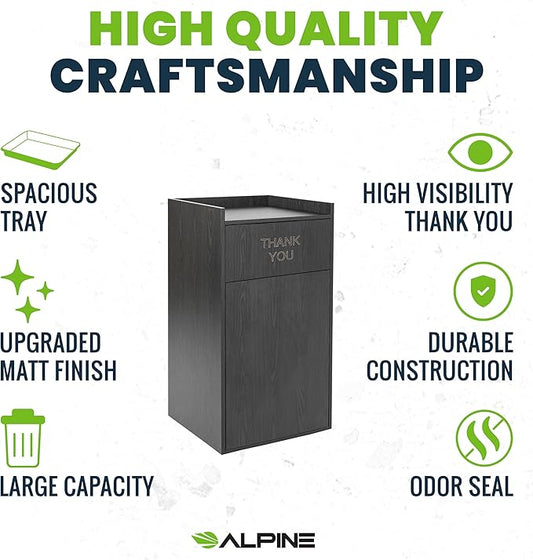 Alpine Restaurant Trash Can Cabinet - Image 2