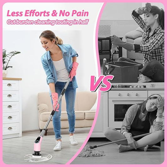 Electric Spin Scrubber, Cordless Cleaning Brush, Shower Scrubber - Image 2