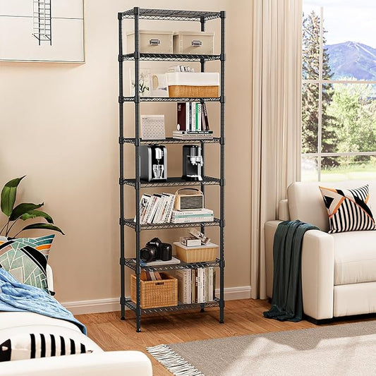 8 Tier 2000 lbs Storage Rack Metal Wire Shelving Unit, Storage Standing Shelf - Image 2