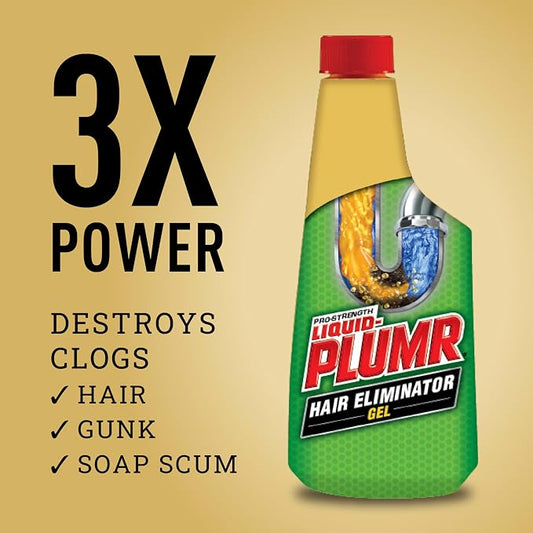 Liquid-Plumr Pro-Strength Hair Eliminator Gel Clog Remover, Hair Clog Remover - Image 2