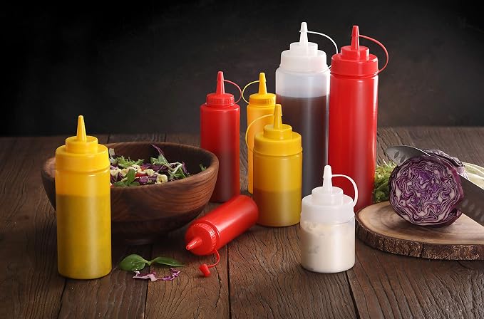 New Star Foodservice Squeeze Bottles, Wide Mouth, 16 oz - Image 9