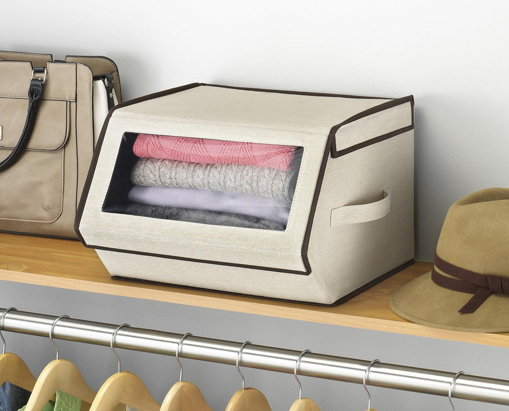 Whitmor Stackable Window Storage Box,6 pack
