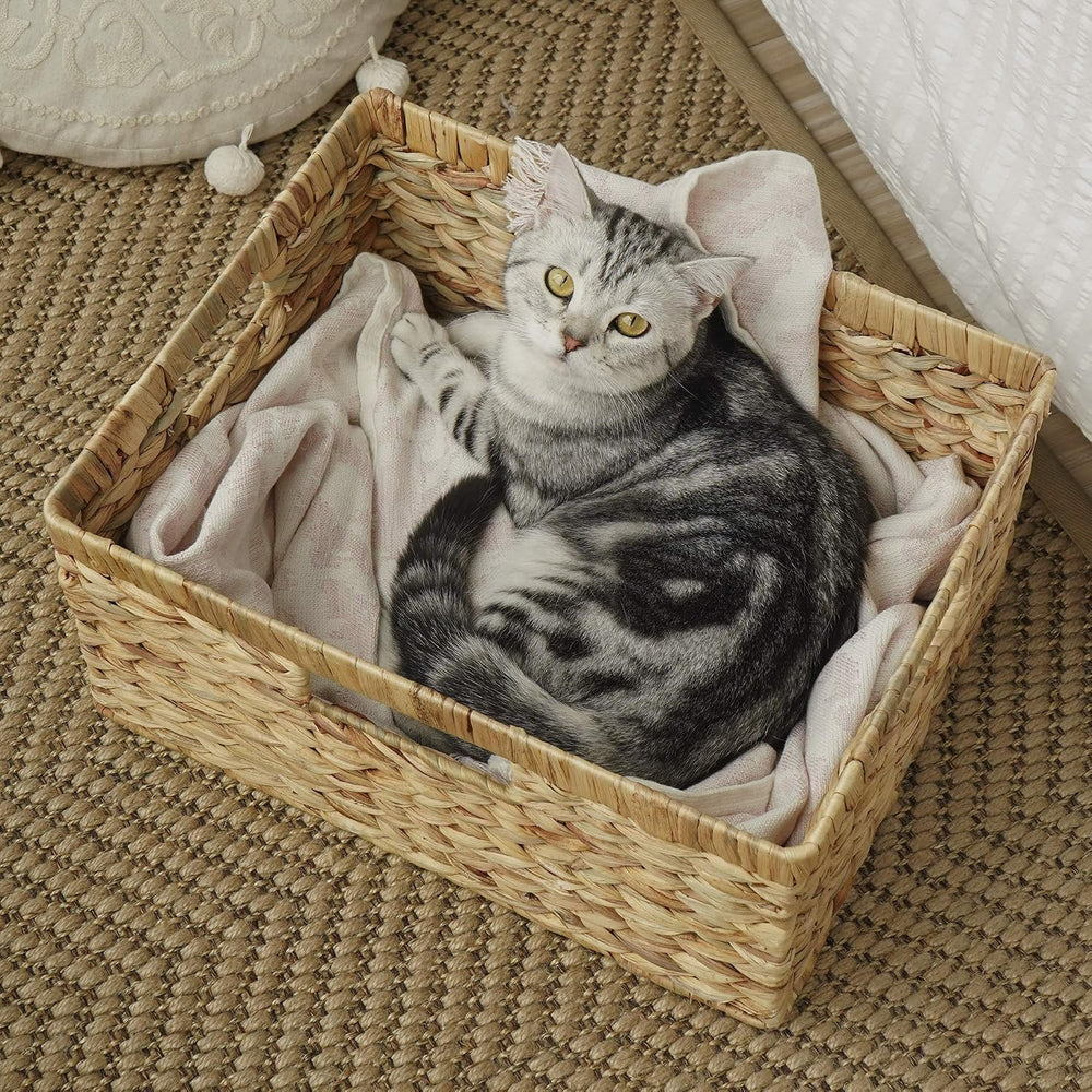 StorageWorks Wicker Baskets for Storage, Wicker Storage Baskets, 1-Pack
