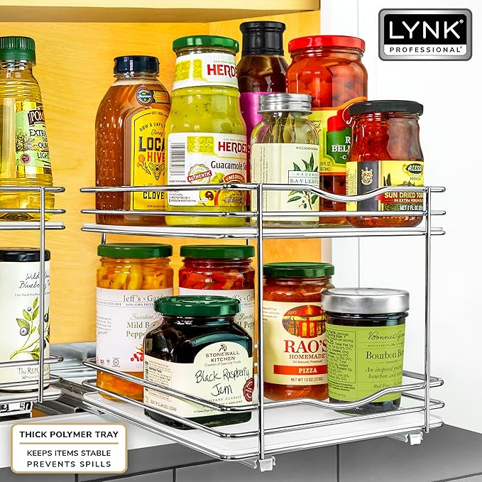 LYNK PROFESSIONAL® Pull Out Spice Rack Organizer