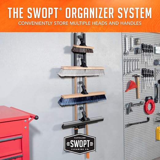 SWOPT Garage Kit — Includes 48” and 60” Wooden Handles, Smooth Surface Push - Image 10