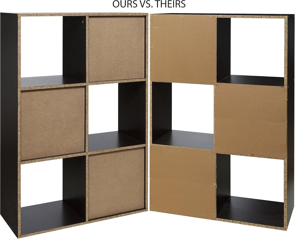OneSpace 50-612ES 6-Cube Organizer, Espresso