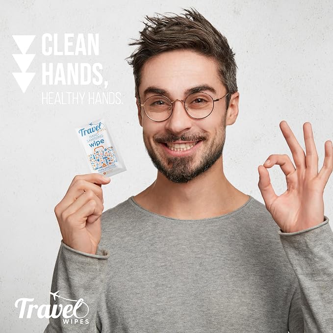 Hand Sanitizing Travel Wipes – 15ct Individually Wrapped | Fragrance-Free - Image 7