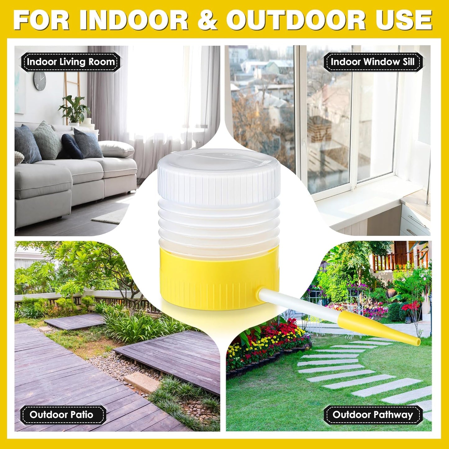 Qualirey 1 Pack Diatomaceous Earth Powder Duster with 6 Inch Extension Nozzle, Diatomaceous Earth Powder Duster for Pest Control, Powder Sprayer for Indoor and Outdoor Use