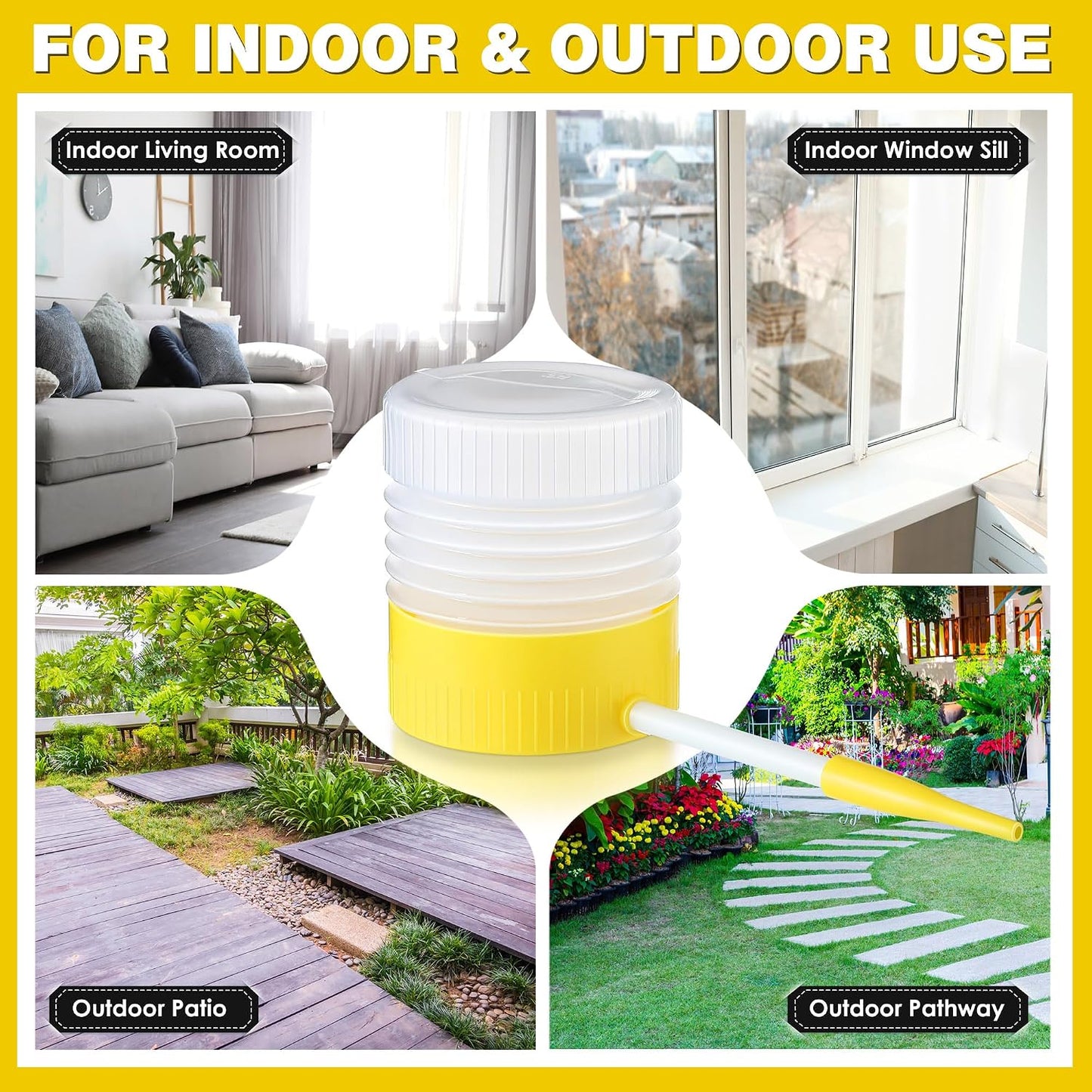 Qualirey 1 Pack Diatomaceous Earth Powder Duster with 6 Inch Extension Nozzle, Diatomaceous Earth Powder Duster for Pest Control, Powder Sprayer for Indoor and Outdoor Use