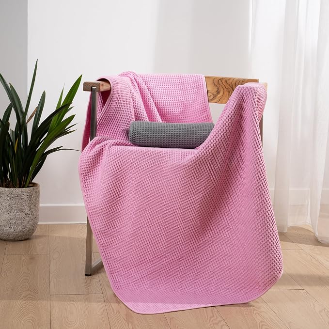 POLYTE Microfiber Oversize Quick Dry Lint Free Bath Towel, 60 x 30 in, 4 Pack - Image 6