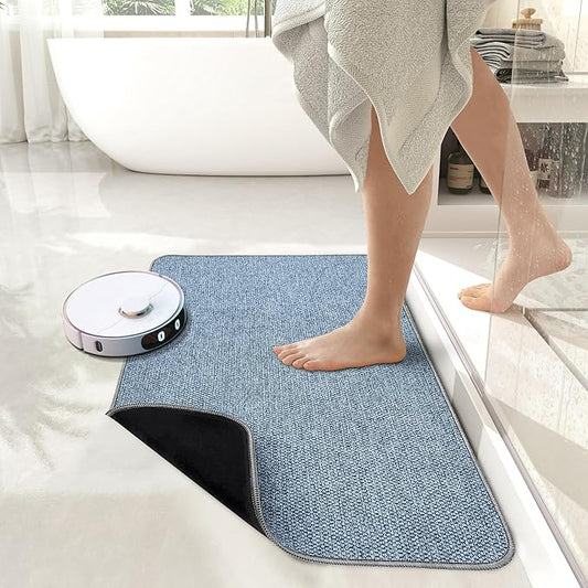 Bath Mat, Ultra Thin Bathroom Rugs, Rubber Bath Mats - Image 2