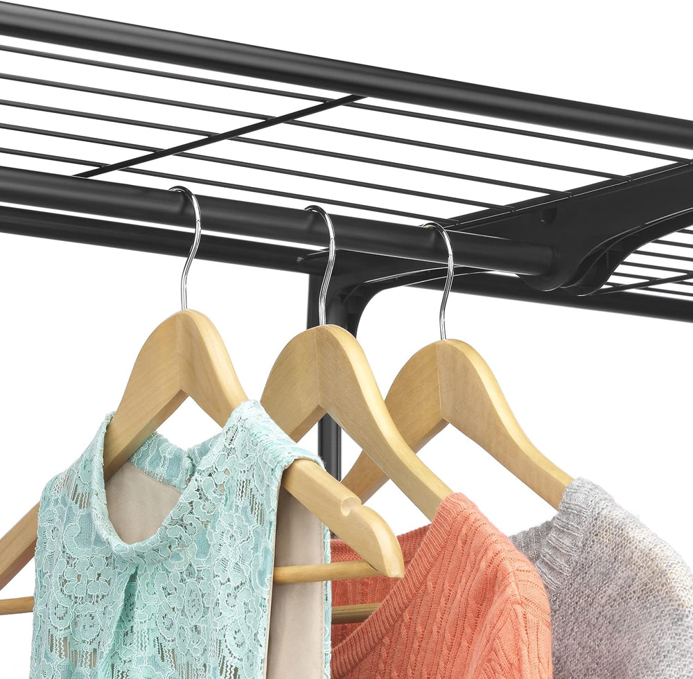 Whitmor Deluxe Double Rod Freestanding Closet Heavy Duty Storage Organizer