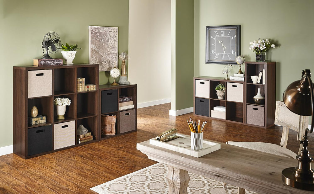 ClosetMaid 6 Cube Storage Shelf Organizer Bookshelf with Back Panel, Easy Ass...