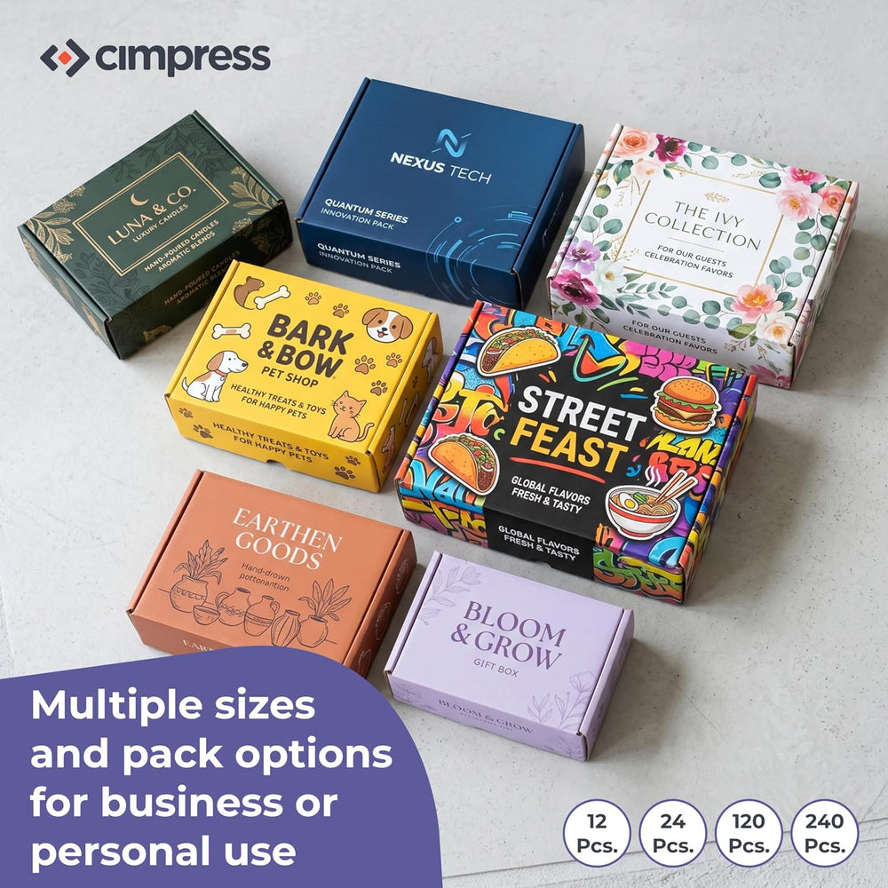 Personalized Mailer Box, Add Logo or Text, 12" x 10" x 4", 24 ...