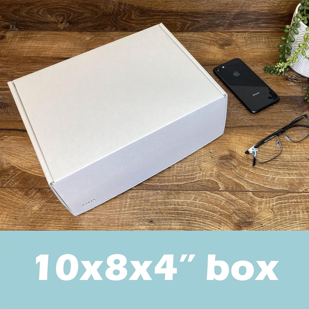 10x8x4 in. Personalized Shipping Boxes (25 Pack) - Custom Printed Outside wit...