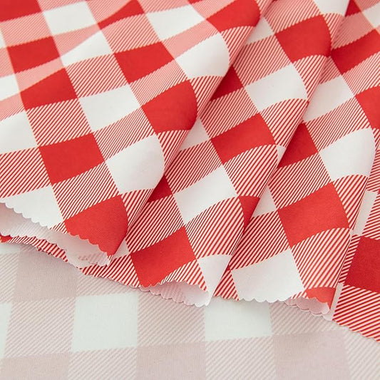 Waterproof Plaid Tablecloth Fabric - Image 2