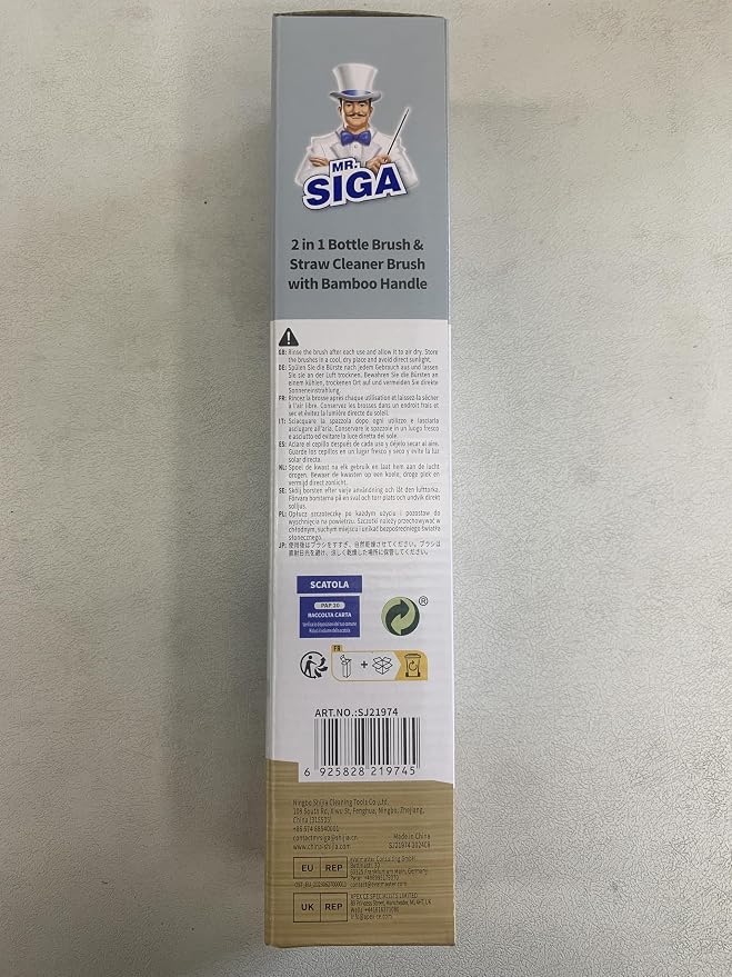 MR.SIGA Water Bottle Brush and Straw Cleaner Brush, Long Handle Bottle Cleaner - Image 9