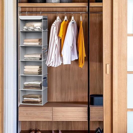 Simple Houseware 6 Shelf Hanging Closet Organizer - Image 2