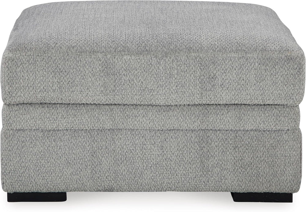 Signature Design by Ashley Square Ottoman with Storage and Cup Holders