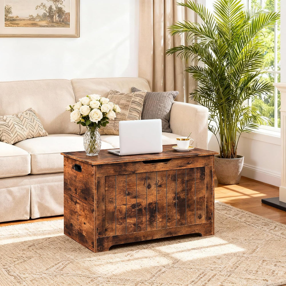 ZENY Storage Chest, Lift Top Storage Trunk, Entryway Shoe Bench, Wooden Stora...