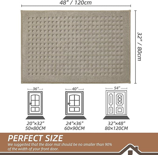 BEQHAUSE Waffle Door Mats Indoor 32"x48", Dog Mat - Image 2