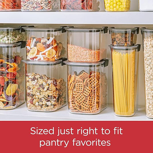 Rubbermaid Brilliance Plastic Food Storage Pantry Baking Set, 3 Containers - Image 2