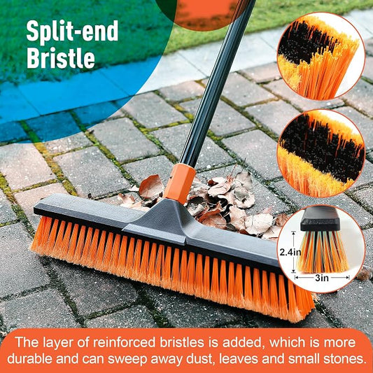 18" Push Broom Outdoor for Floor Cleaning - Image 2