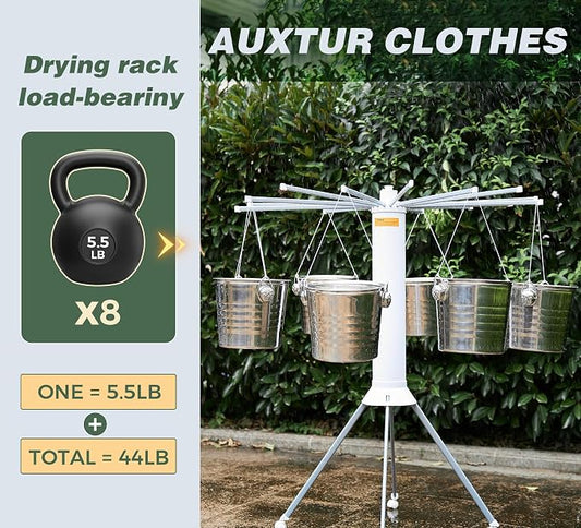 4-Legged Foldable Clothes Drying Rack - Image 2