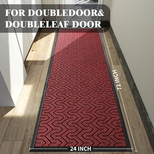 Yimobra 72x24 Indoor Outdoor Runner Rug, Heavy-Duty Waterproof Entrance Mat - Image 2