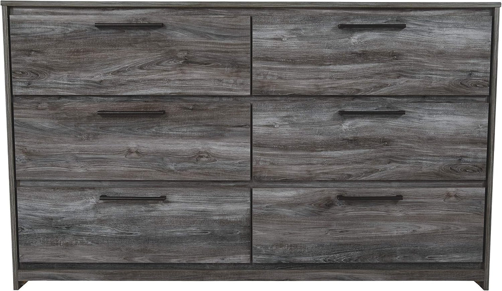 Signature Design by Ashley Baystorm 6 Drawer Bedroom Dresser, Smoky Gray