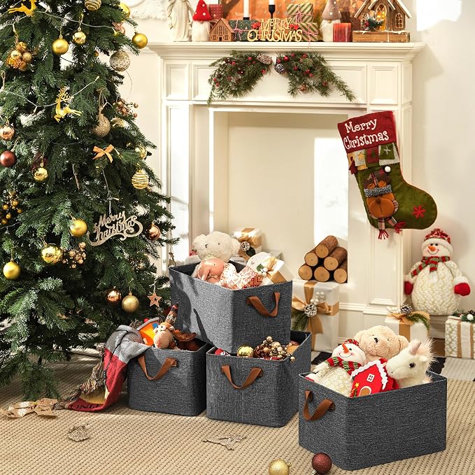 GRANNY SAYS Storage Baskets for Shelves, Closet Organizer Bins, Clothes Storage - Image 9