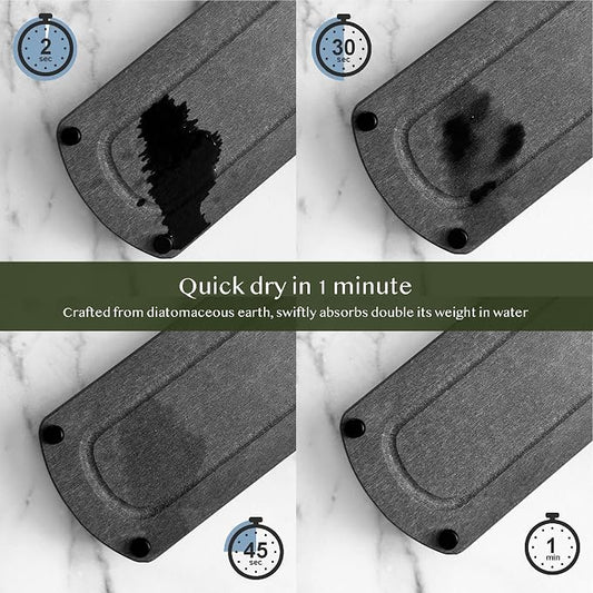 2PCS Instant Dry Sink Caddy Organizer, Fast Drying Sponge and Soap Dispenser - Image 2