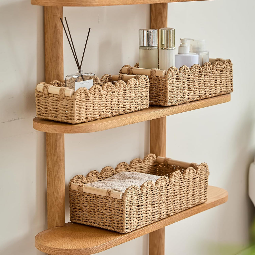 Decorative Basket Set of 3 (Large, Medium, Small), Toilet Paper Storage Baske...