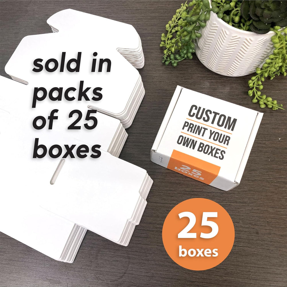 Personalized Shipping Boxes (25 Pack) - Custom Printed with Your Logo and Des...