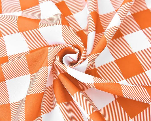 Waterproof Checkered Tablecloth Fabric - Image 2