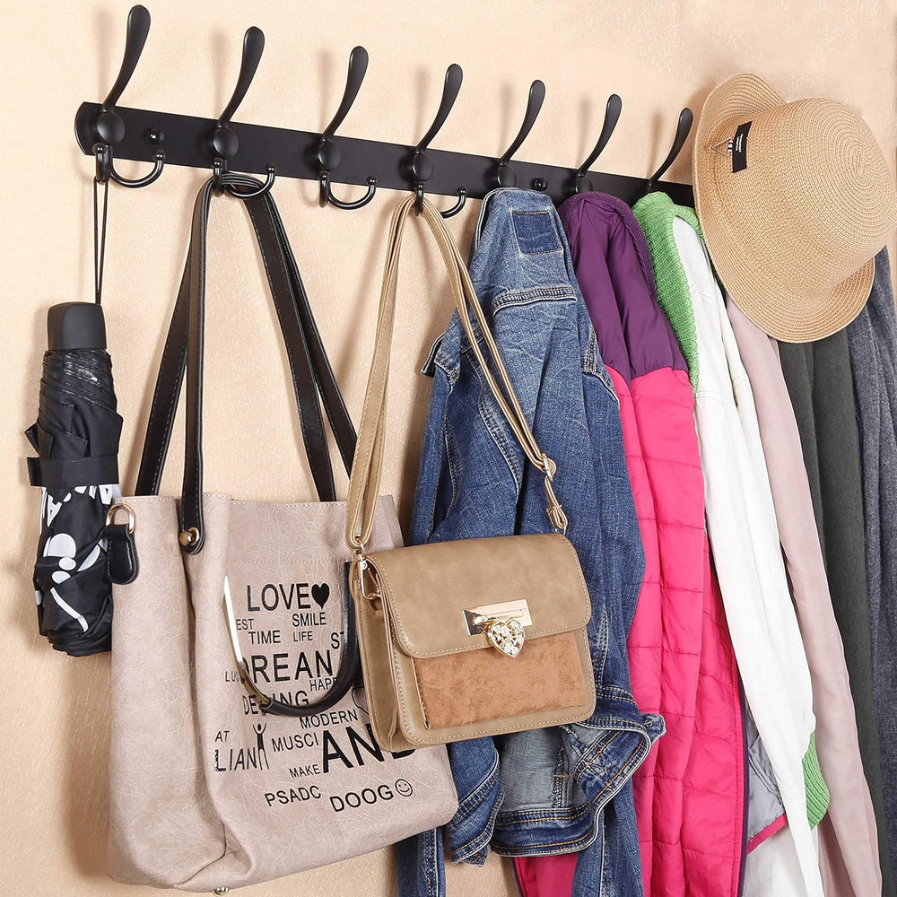 WEBI Coat Rack Wall Mount,37 5/8" Long,10 Hooks,Coat Hooks Wall Mounted,...