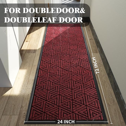 Yimobra Front Door Mat Outside Entrance 72 x 24, Waterproof and Washable - Image 2